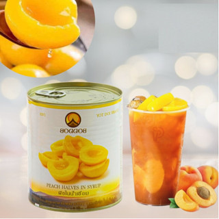 Đào thái ngâm đường boddob - lon 820g