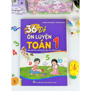 Sách 36 đề ôn luyện toán lớp 1 - minh khôi vpp