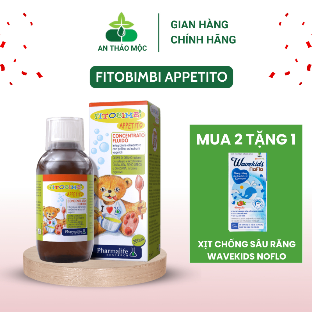 Fitobimbi Appetito.Giúp Bé Tiêu Hóa Tốt,Hấp Thu Dinh Dưỡng Ăn Ngon Mau Lớn