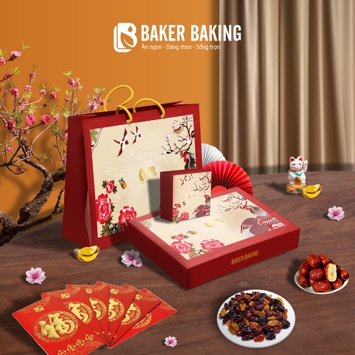 Hộp quà Tết Healthy 2024 Baker Baking, set quà dinh dưỡng Tết Giáp Thìn