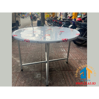 Bàn tròn inox chân rời bằng sắt - Nội Thất Đại Thành
