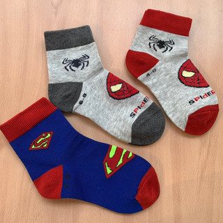 Tất Canifa cho bé 4-9 tuổi hàng dư liệu 100% cotton tất supperman tất spiderman