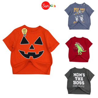 Áo thun bé trai xuất xịn, áo phông cho bé trai, chất cotton, size 6m-5 tuổi - SUNKIDS