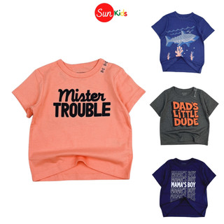 Áo thun bé trai xuất xịn, áo phông cho bé trai, chất cotton, size 1-5 tuổi - SUNKIDS