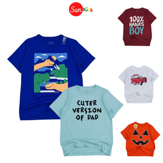 Áo thun bé trai xuất xịn, áo phông cho bé trai, chất cotton, size 9m - 5 tuổi - SUNKIDS