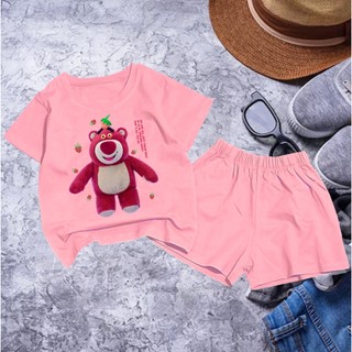 Bộ bé gái hình gấu chử đỏ cho bé gái siêu xinh cho bé 6-24kg.BGL21.