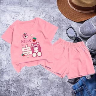 Bộ bé gái hình gấu FEDDA cho bé gái siêu xinh cho bé 6-24kg.BGL23.