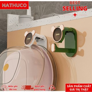 Giá móc treo đồ thau chậu đa năng hình gấu gấp gọn