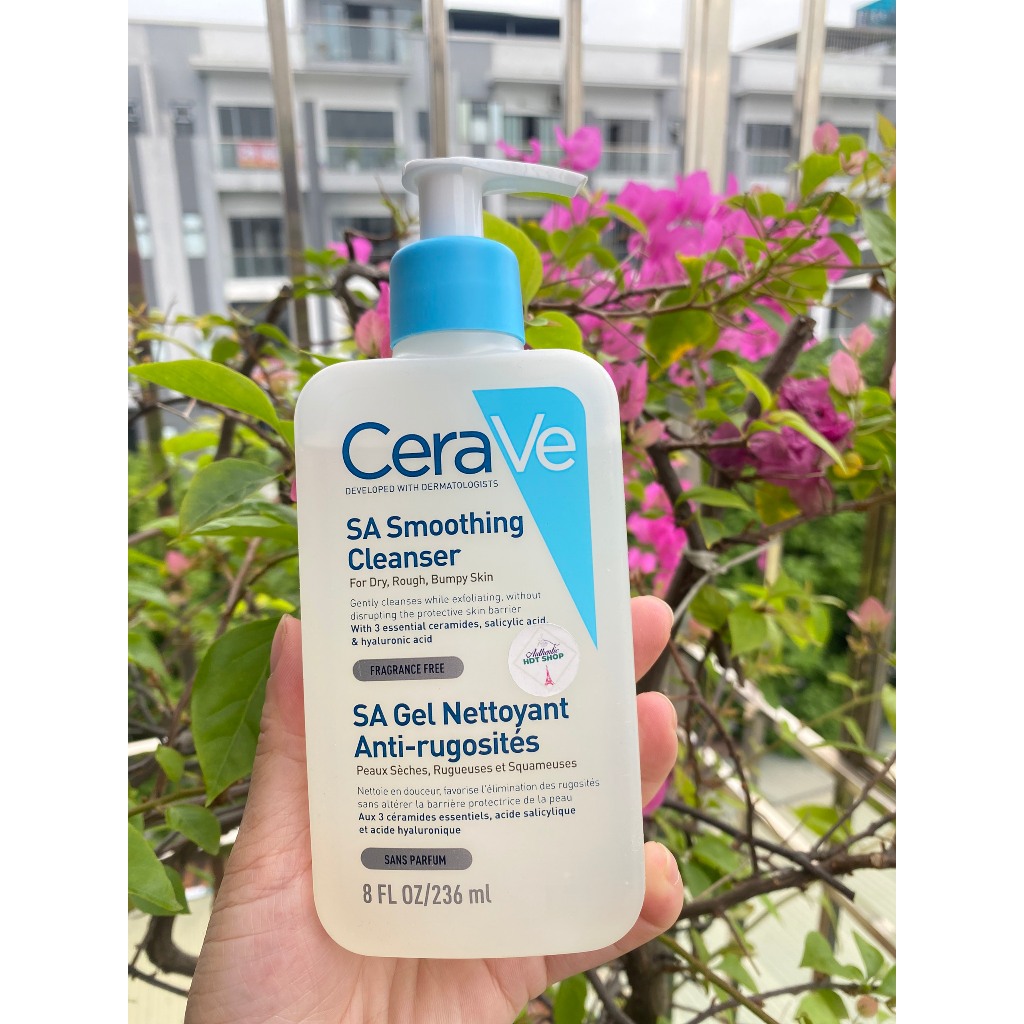 Sữa rửa mặt CERAVE SA Smoothing Cleanser 236ml (Pháp Nội Địa)