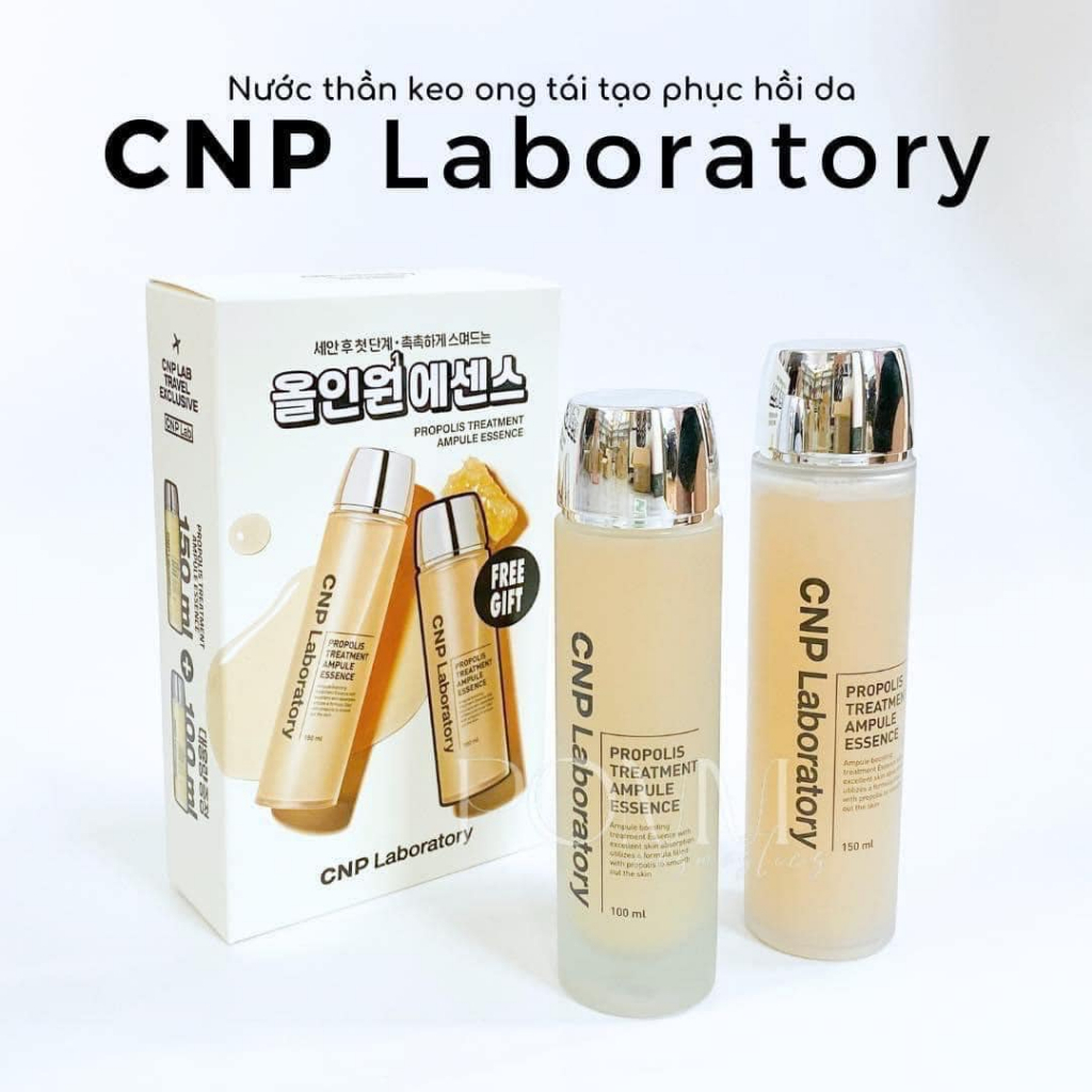 Nước Thần Keo Ong Cân Bằng Ngừa Lão Hoá, Làm Dịu, Cấp Ẩm, Giảm Thâm Nám CNP Laboratory Propolis Treatment Ampule Essence
