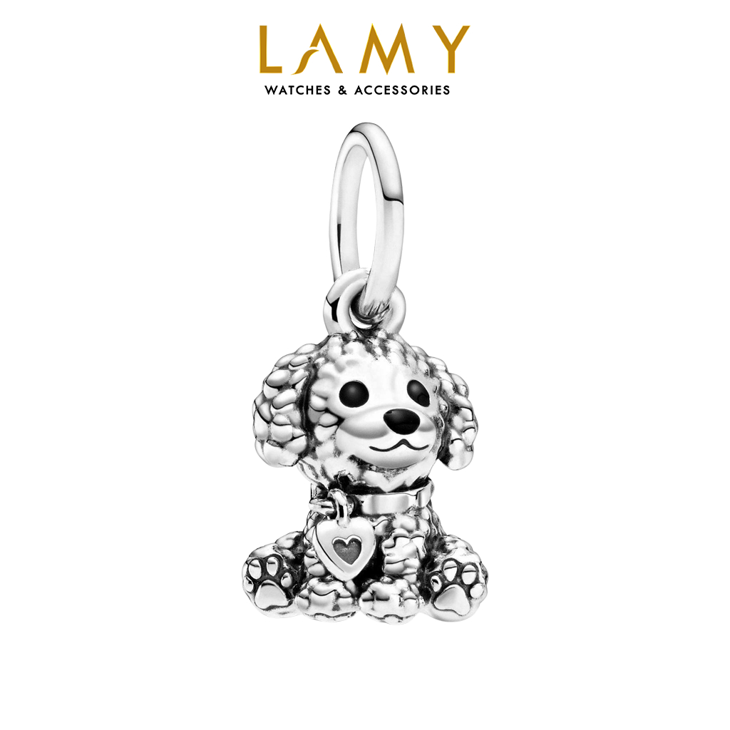 Charm bạc CDE chú chó Poodle Puppy Dog CDE1179