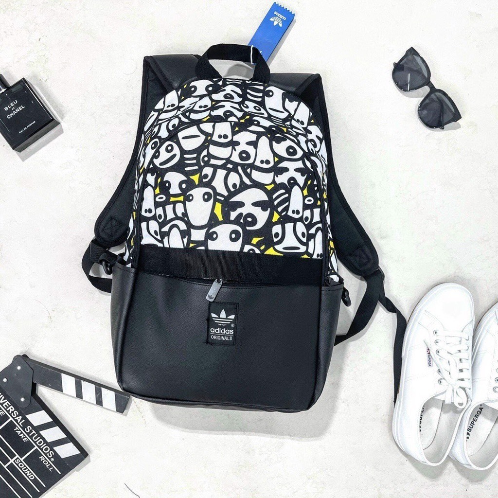 Balo Adidas HÀNG XUẤT nam nữ đi học thời trang ulzzang hàn quốc cao cấp đẹp, balo đựng laptop chất vải chống nước