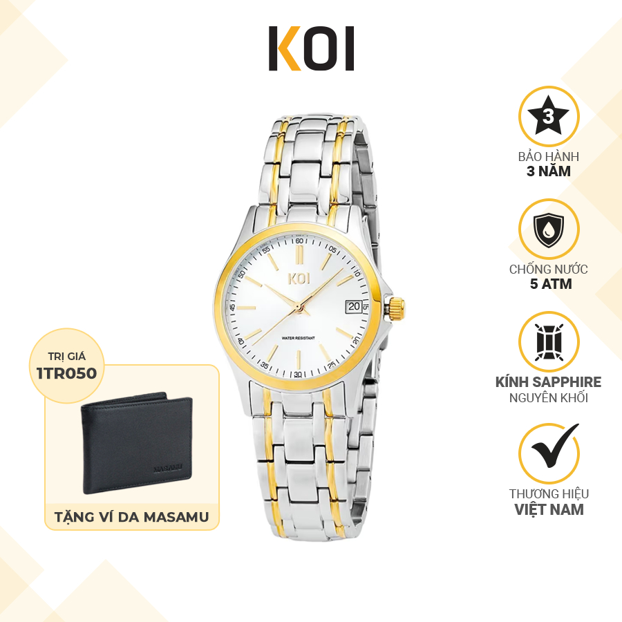 Đồng hồ nữ dây kim loại KOI K001.150.641.50.03.01 chính hãng