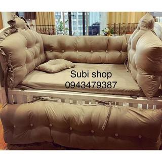 Combo quây ga handmade màu ghi xám - tháo vỏ ruột giặt riêng -ảnh thật 100%