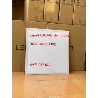 Đèn led panel âm trần siêu mỏng 600x600mm 48W, đèn led tấm vuông 60x60cm