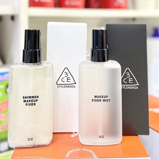 Xịt khoá nền và căng bóng 3ce shimmer makeup fixer 100ml