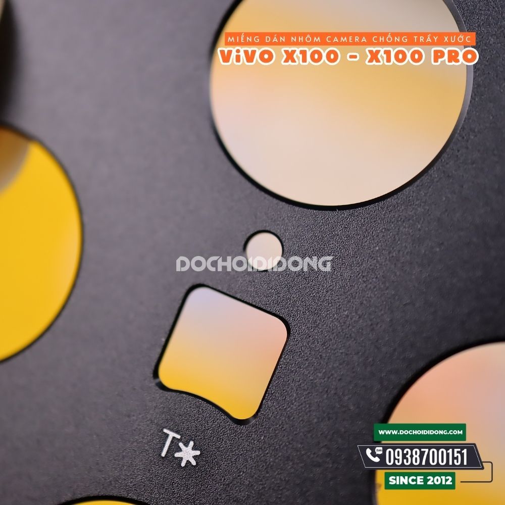 Miếng Dán Cường Lực Camera Bằng Nhôm Bảo Vệ Vivo X100 - X100s - X100 Pro Ultra