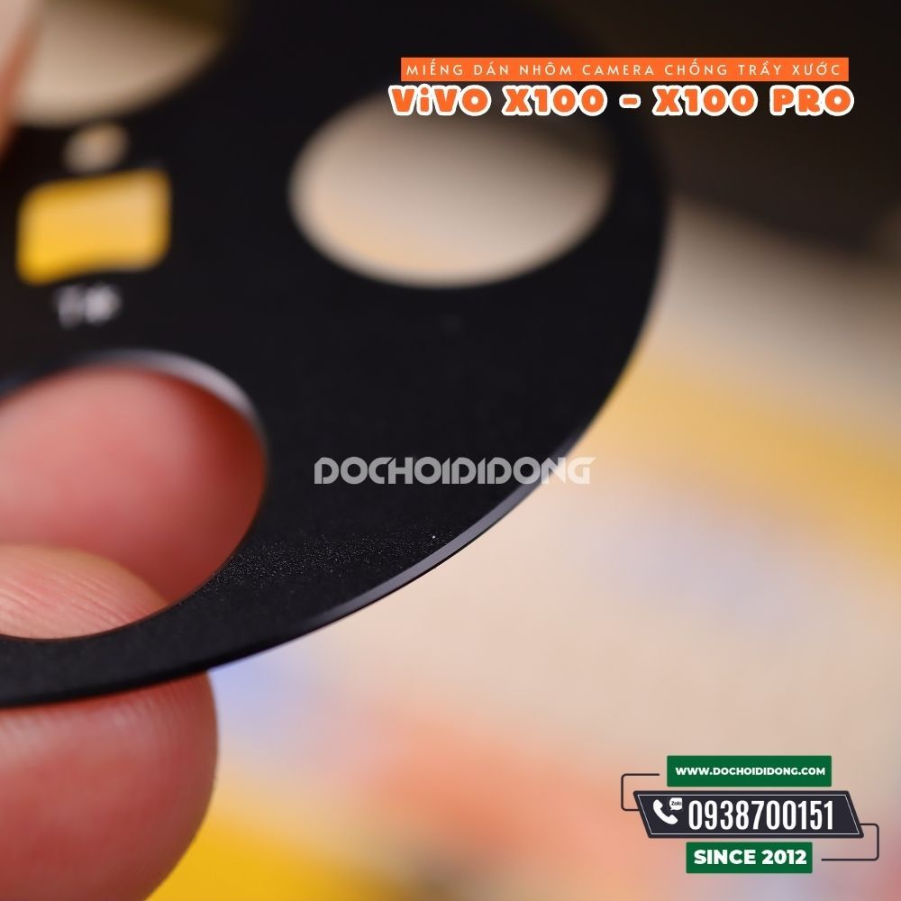 Miếng Dán Cường Lực Camera Bằng Nhôm Bảo Vệ Vivo X100 - X100s - X100 Pro Ultra