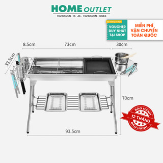 Bếp Nướng Than Ngoài Trời Gấp Gọn Rất Tiện Lợi Cho Dã Ngoại Du Lịch Tiệc BBQ Sân Vườn Gia Đình Liên Hoan Pool Party