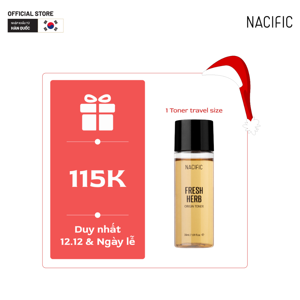 Nacific Nước hoa hồng Fresh Herb Origin Toner 30ml