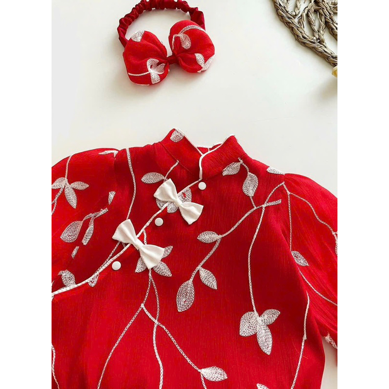 LÁ ĐỎ Body tặng nơ cho bé 5975