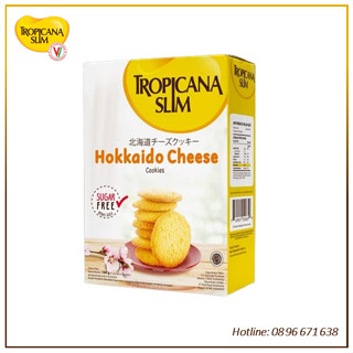 Bánh Quy Ăn Kiêng Không Đường Tropicana Slim Vị Phô Mai Hokkaido 100gr, Ăn Kiêng Tiểu Đường/Healthy/ Eat Clean..