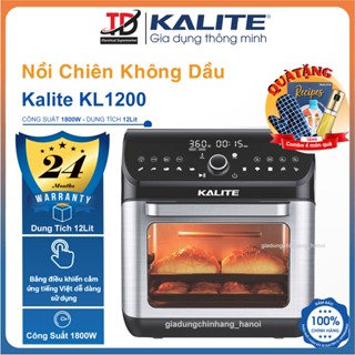 Nồi Chiên Không Dầu Kalite KL1200, Dung Tích 12Lit - 1800W, Bảo Hành Chính Hãng 24 Tháng
