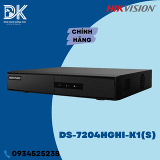 Đầu Ghi Hình Hikvision 4 Kênh analog DS-7204HGHI-K1 (S) / DS-7204HGHI-M1 7104HGHI có âm thanh, hàng chính hãng