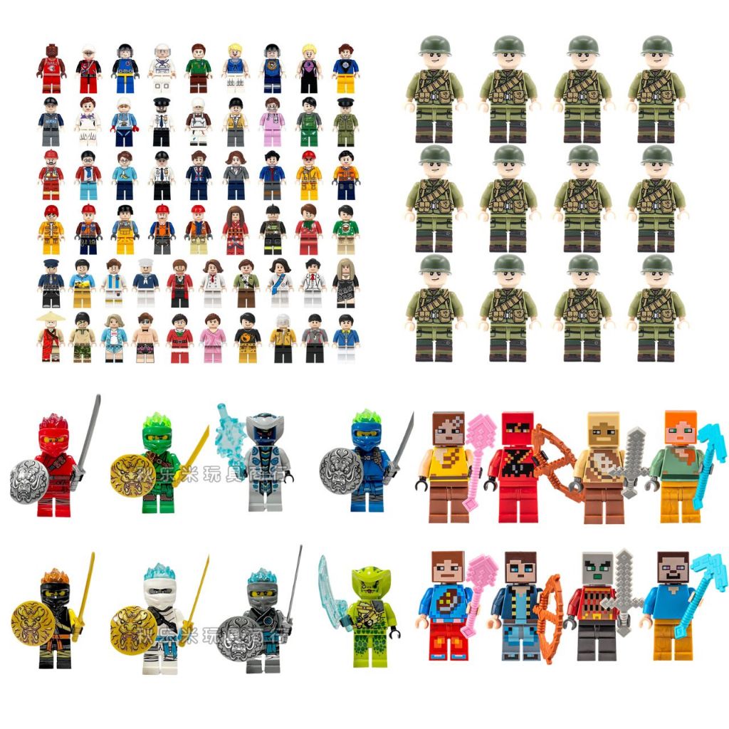 Săn sale 1k  sưu tầm 1000 mô hình nhân vật Iê gô đa dạng các chủng loạ