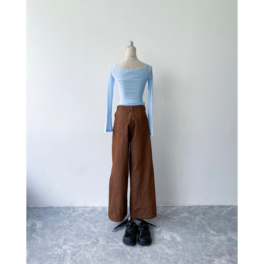 Áo thun trễ vai tay loe phối lưới quyến rũ thời trang cho nữ | LOVE TOP | Secodee