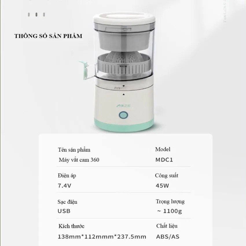 Máy Ép Cam Tự Động Thông Minh, Máy Vắt Cam Thông Đa Năng, Máy Ép Trái Cây Thông Minh, Ép Kiệt Bã