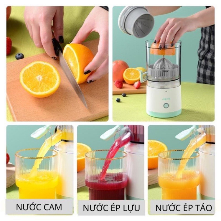 Máy Ép Cam Tự Động Thông Minh, Máy Vắt Cam Thông Đa Năng, Máy Ép Trái Cây Thông Minh, Ép Kiệt Bã