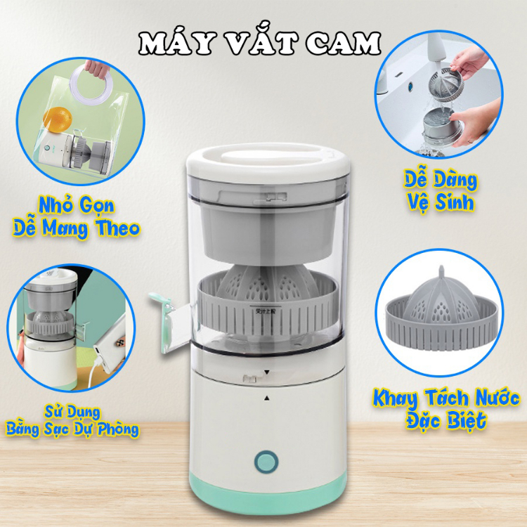 Máy Ép Cam Tự Động Thông Minh, Máy Vắt Cam Thông Đa Năng, Máy Ép Trái Cây Thông Minh, Ép Kiệt Bã