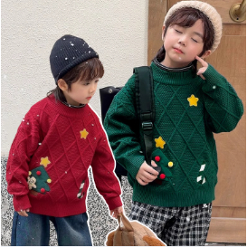 Áo len hoạ tiết Noel - Giáng sinh siêu đẹp cho bé - hàng QC cao cấp