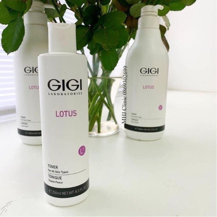 Nước hoa hồng Gigi Lotus Toner cấp ẩm sâu cho da 250ml