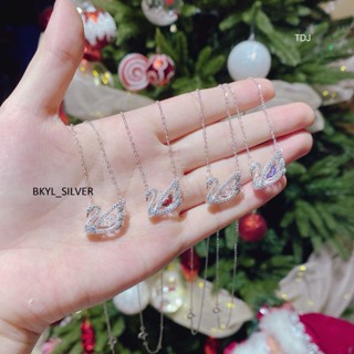 Dây chuyền nữ dây thiên nga đá nhảy chuẩn bạc ta cao cấp mẫu hót