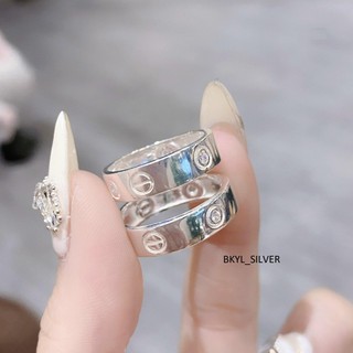 Nhẫn nữ nhẫn chuẩn bạc đeo cá tính đủ size