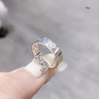 Nhẫn nữ nhẫn chuẩn bạc đeo cá tính đủ size