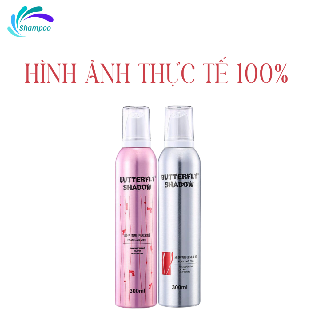 Keo Mousse Bọt Tạo Kiểu Tóc Mềm Butterfly  300ml - HRBX300