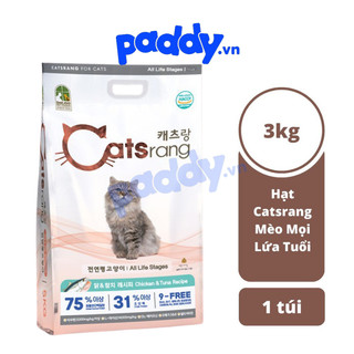 [3kg] Hạt Catsrang Cho Mèo Mọi Lứa Tuổi