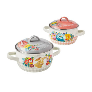 Nồi tráng men cao cấp the pioneer women 12cm 1l nhỏ xinh chính hãng từ mỹ