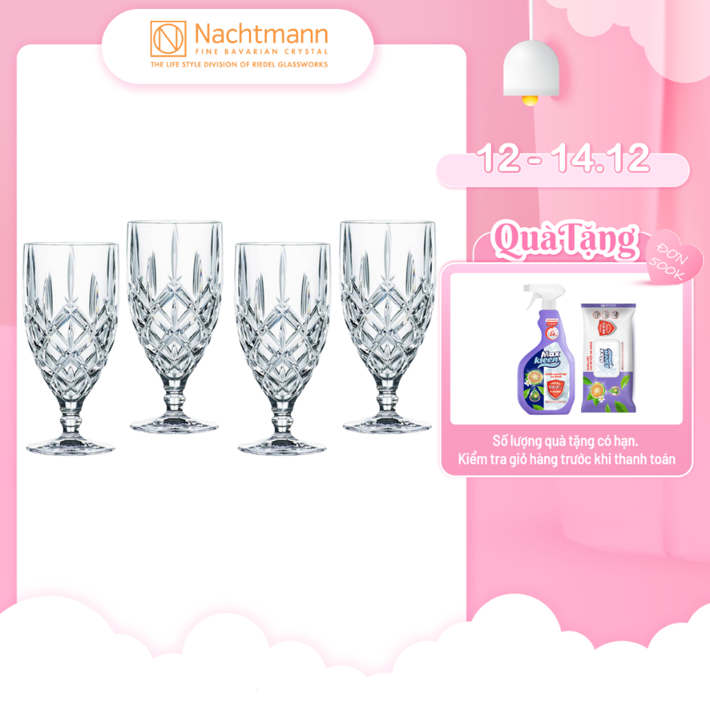 Bộ 4 ly pha lê đa năng Nachtmann Noblesse-Hàng chính hãng