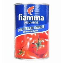 Sốt cà chua Italian Whole Peeled Diced Tomato in Tomato juice, Tomato Paste 28/30% Sauce Fiamma 400g