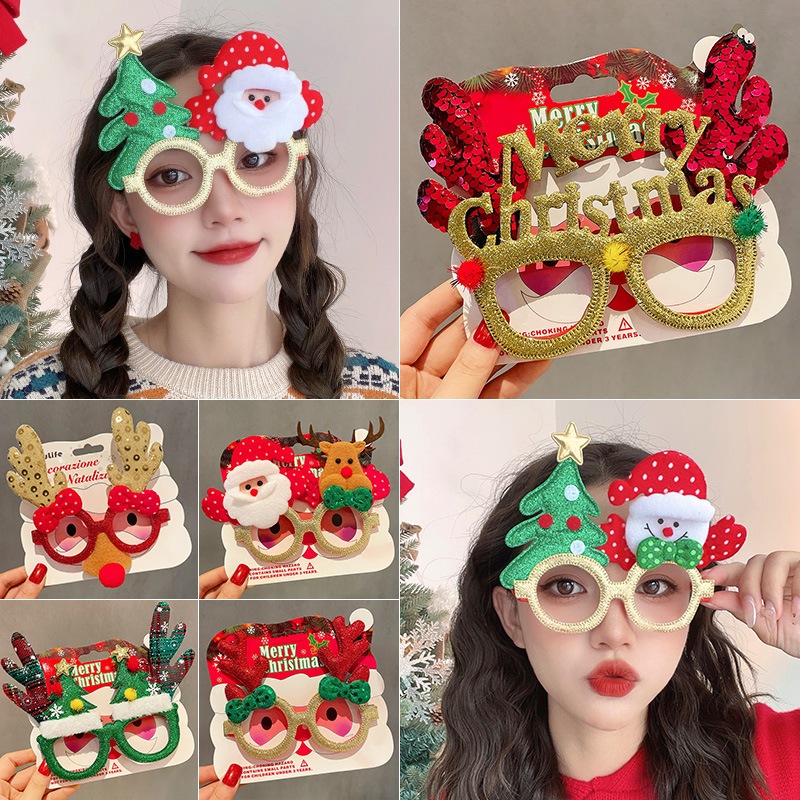 Cài Tóc Noel, Kính Noel, Nón Noel Giáng Sinh cho bé, người lớn, phụ kiện Giáng Sinh, Băng Đô Tóc Cây Thông