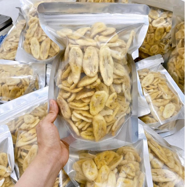 Chuối sấy giòn nguyên chất túi 200gr