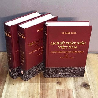Sách - Lịch Sử Phật Giáo Việt Nam Bộ 3 Tập - Bìa Cứng ( Lê Mạnh Thát )