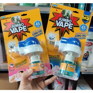 Máy xông đuổi muỗi và tinh dầu đuổi muỗi Jumbo Vape không khói, không tro