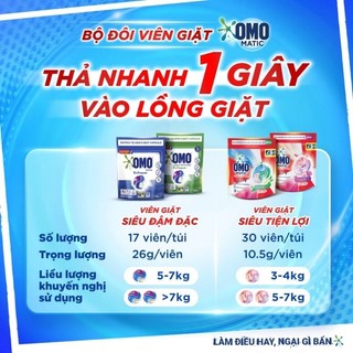 Túi viên giặt Omo 3 trong 1