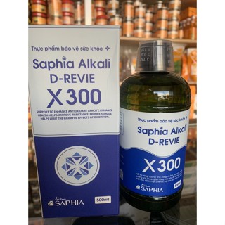  Nước Kiềm X300 Saphia - Kiềm hồi sinh thảo mộc - Saphia Alkali D-Revie X300 chai 500ml 
