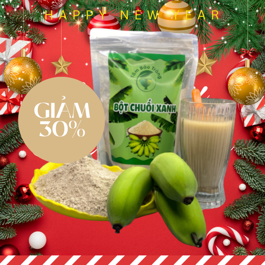 Bột Chuối Xanh Nguyên Chất 1 Túi 500g Siêu Hời